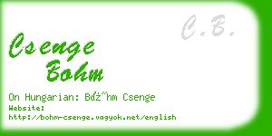 csenge bohm business card